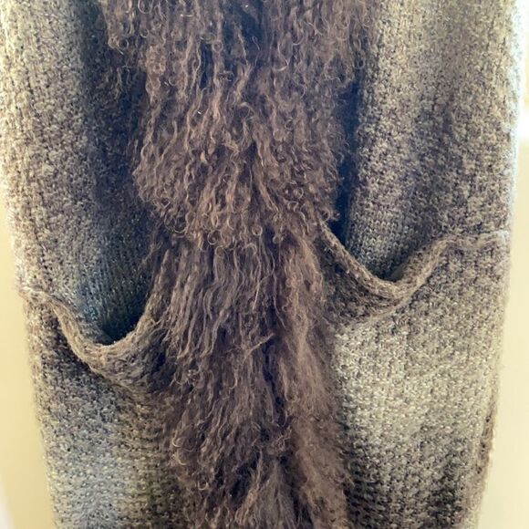 Alberto Makali Womens Fur Cardigan - Picture 6 of 7